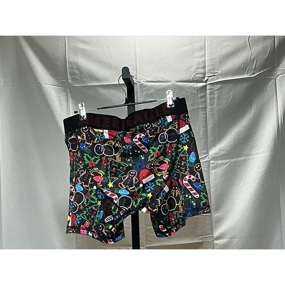 American Eagle Flex Men's M Boxer Briefs Christmas Holiday Gingerbread NWOT